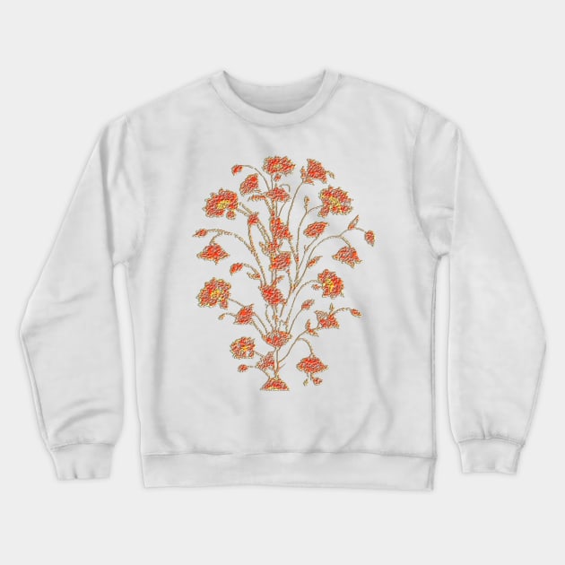 Antique Floral Art Crewneck Sweatshirt by mindprintz